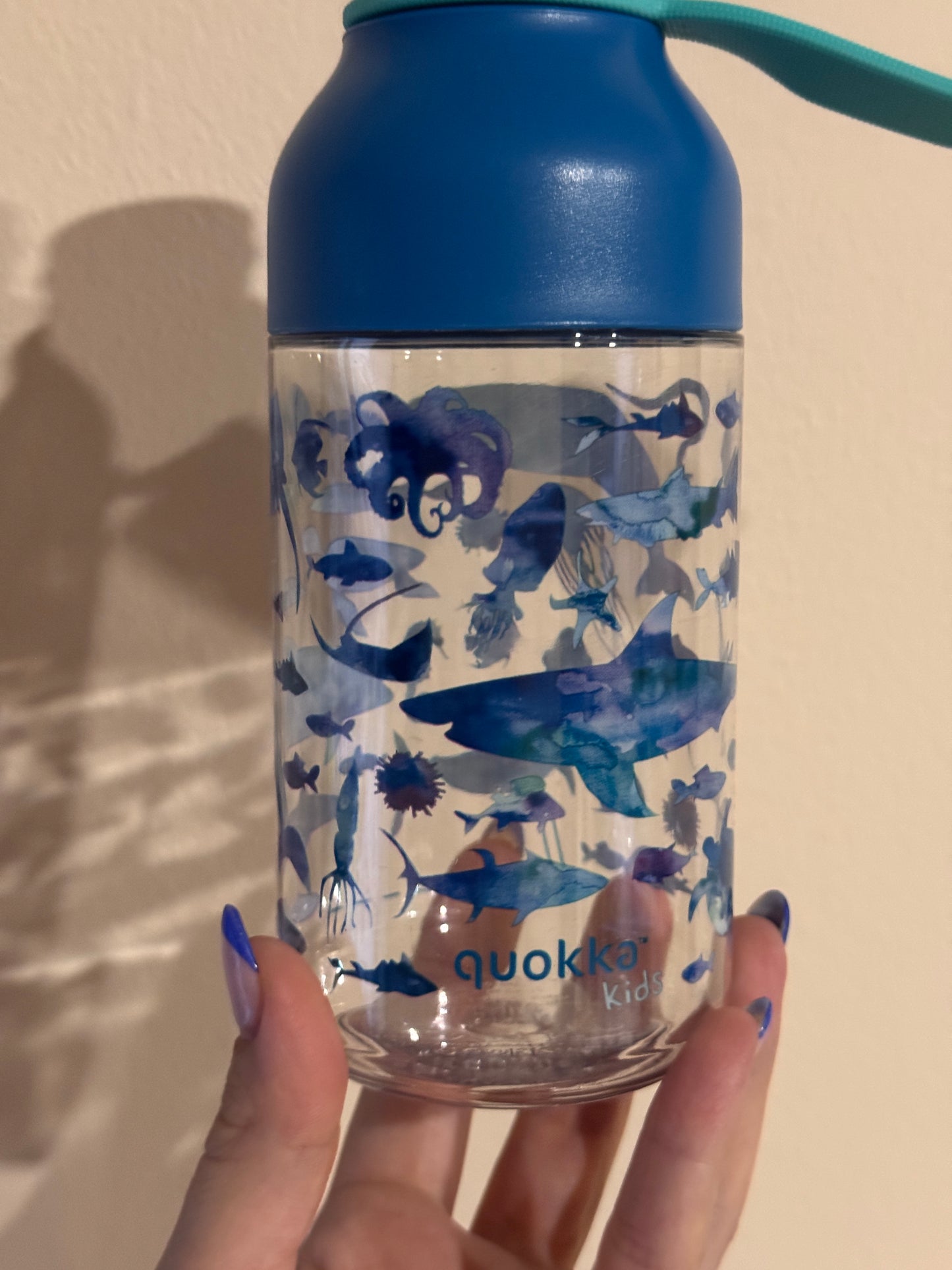 Botella Infantil de Plástico 430ml – Diseño Animales del Mar 🐠 | StyleHomeShop