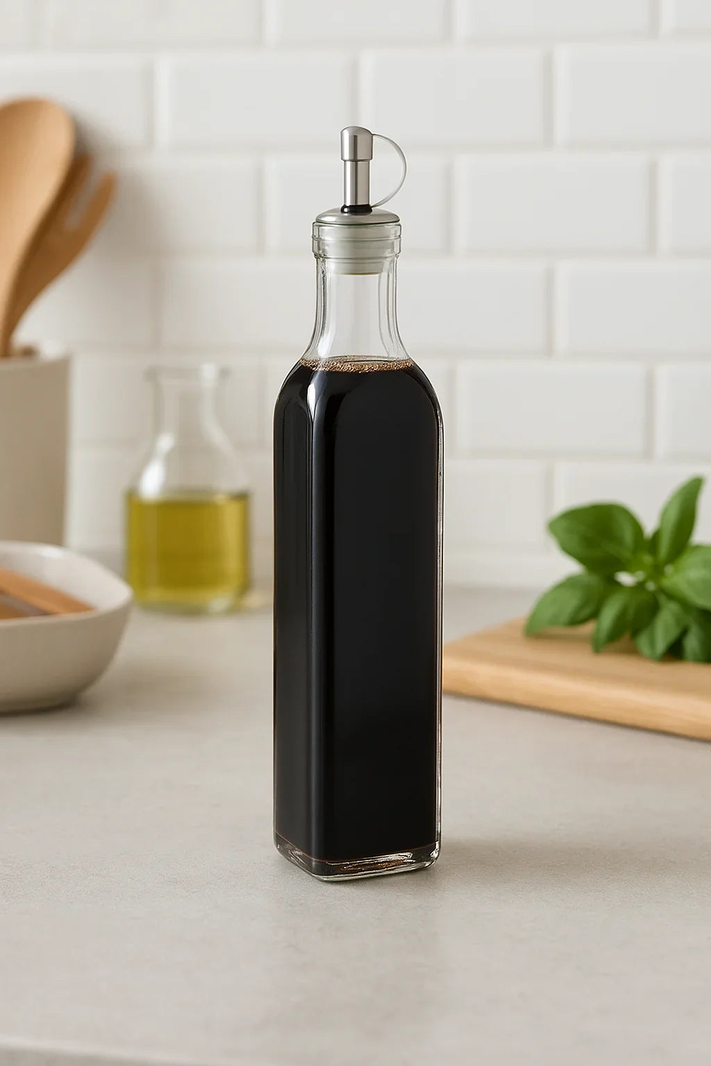 Botella de vidrio para aceite o vinagre – 270 ml - Style Home Shop