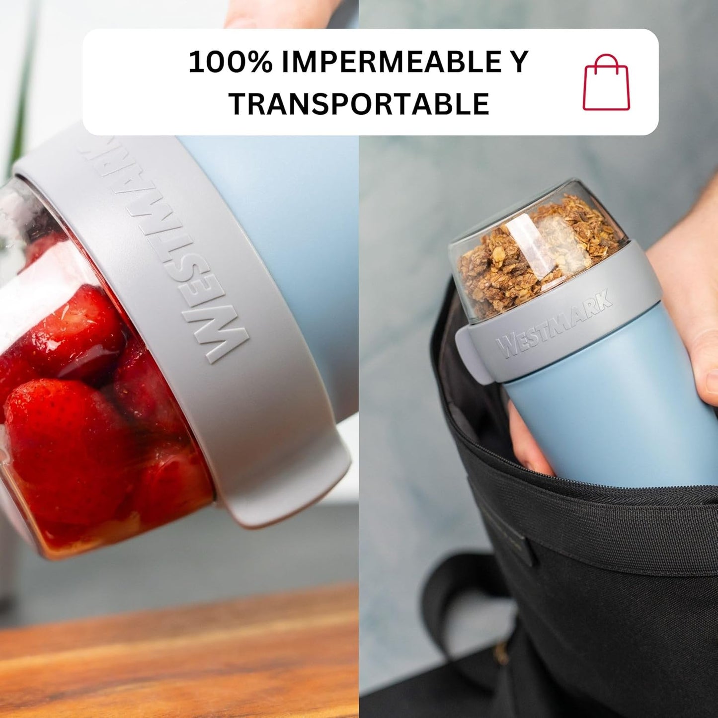 Westmark LunchPot 700 ml – Fiambrera Térmica Hermética | Vaso para Llevar Comida | Recipiente Antifugas para Yogur, Ensaladas y Sopas | Libre de BPA y Fácil de Limpiar - StylehomeshopRecipiente comidaswestmarkStylehomeshop05353041AzulWestmark LunchPot 700 ml – Fiambrera Térmica Hermética | Vaso para Llevar Comida | Recipiente Antifugas para Yogur, Ensaladas y Sopas | Libre de BPA y Fácil de Limpiar