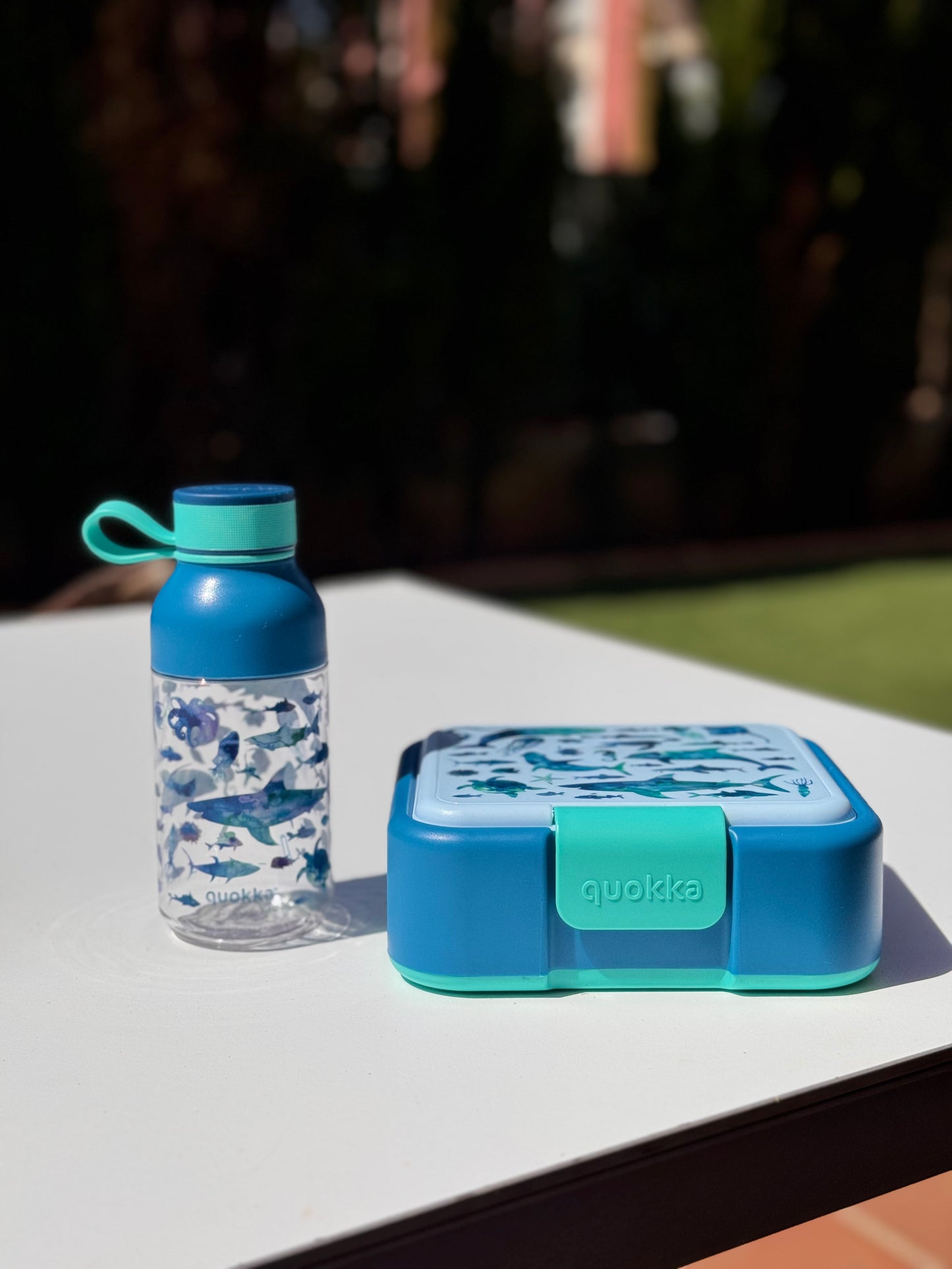 Botella Infantil de Plástico 430ml – Diseño Animales del Mar 🐠 | StyleHomeShop