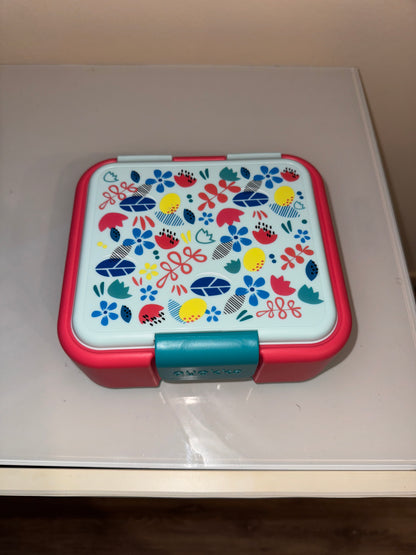 Snack Box Infantil con Compartimentos – Diseño Flores 🌸 | StyleHomeShop