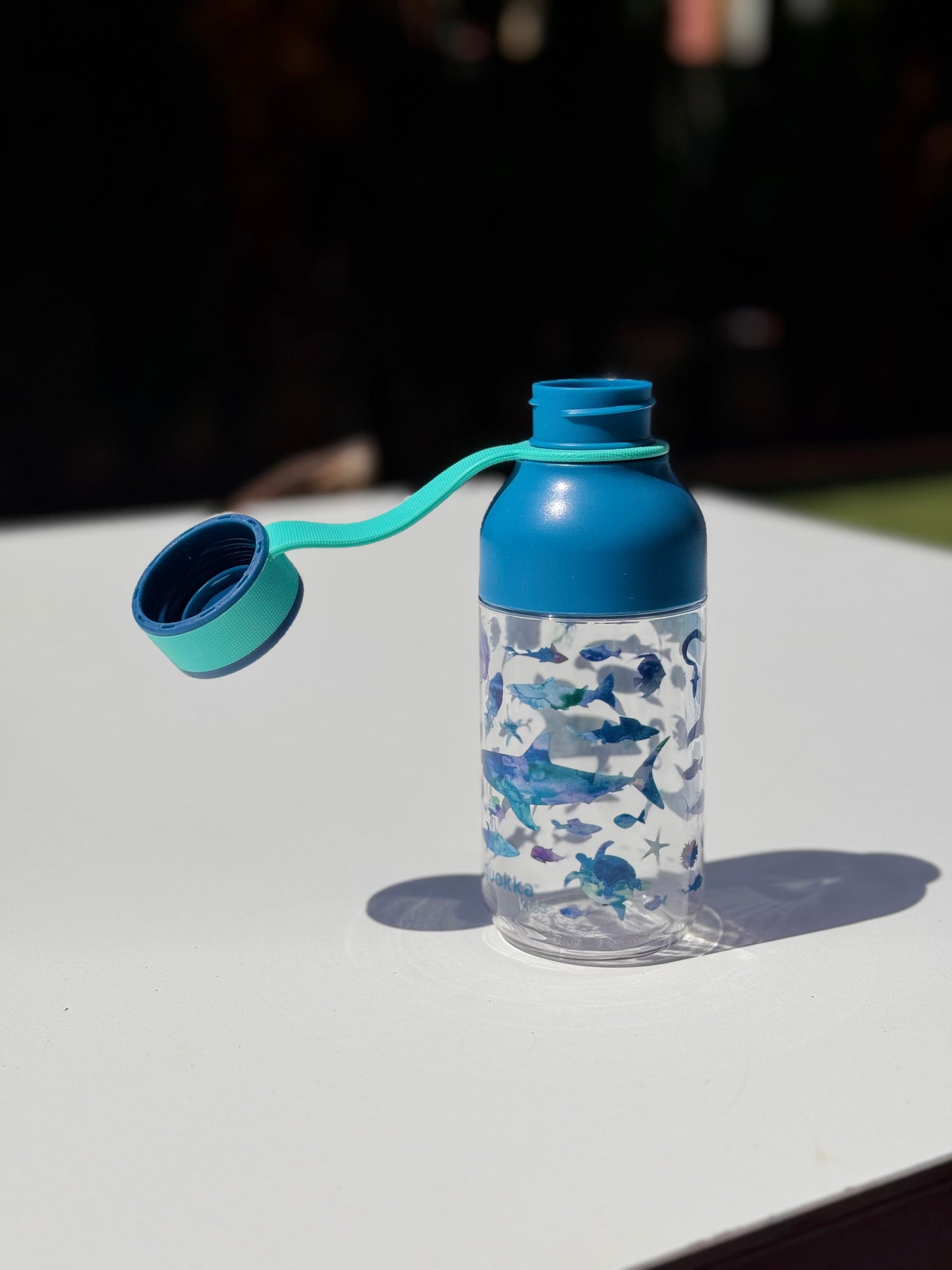 Botella Infantil de Plástico 430ml – Diseño Animales del Mar 🐠 | StyleHomeShop