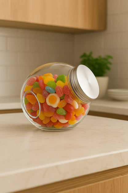 Tarro de almacenamiento ‘Candy’ con tapa de acero inoxidable - Style Home Shop