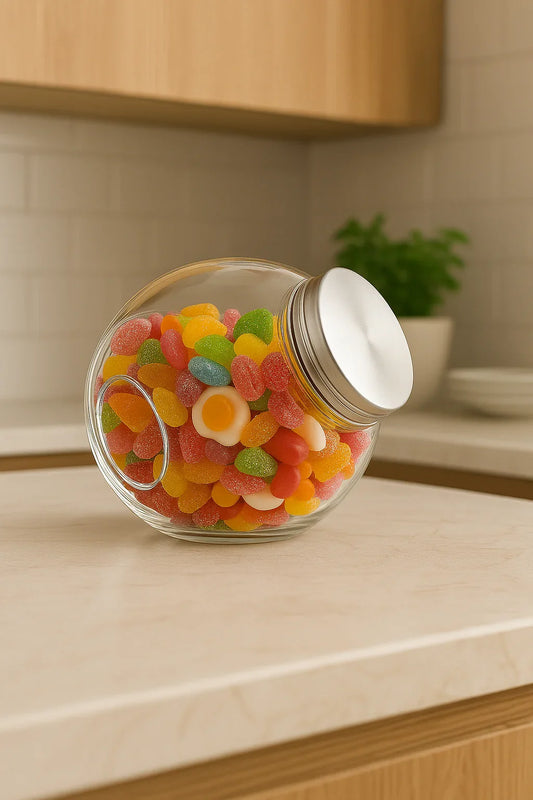 Tarro de almacenamiento ‘Candy’ con tapa de acero inoxidable - Style Home Shop
