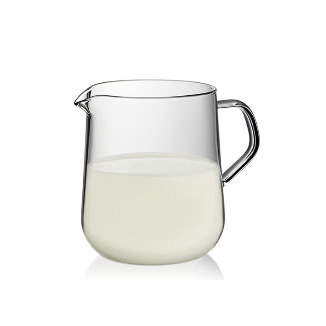 Lechera de vidrio borosilicato – elegancia resistente para tu mesa