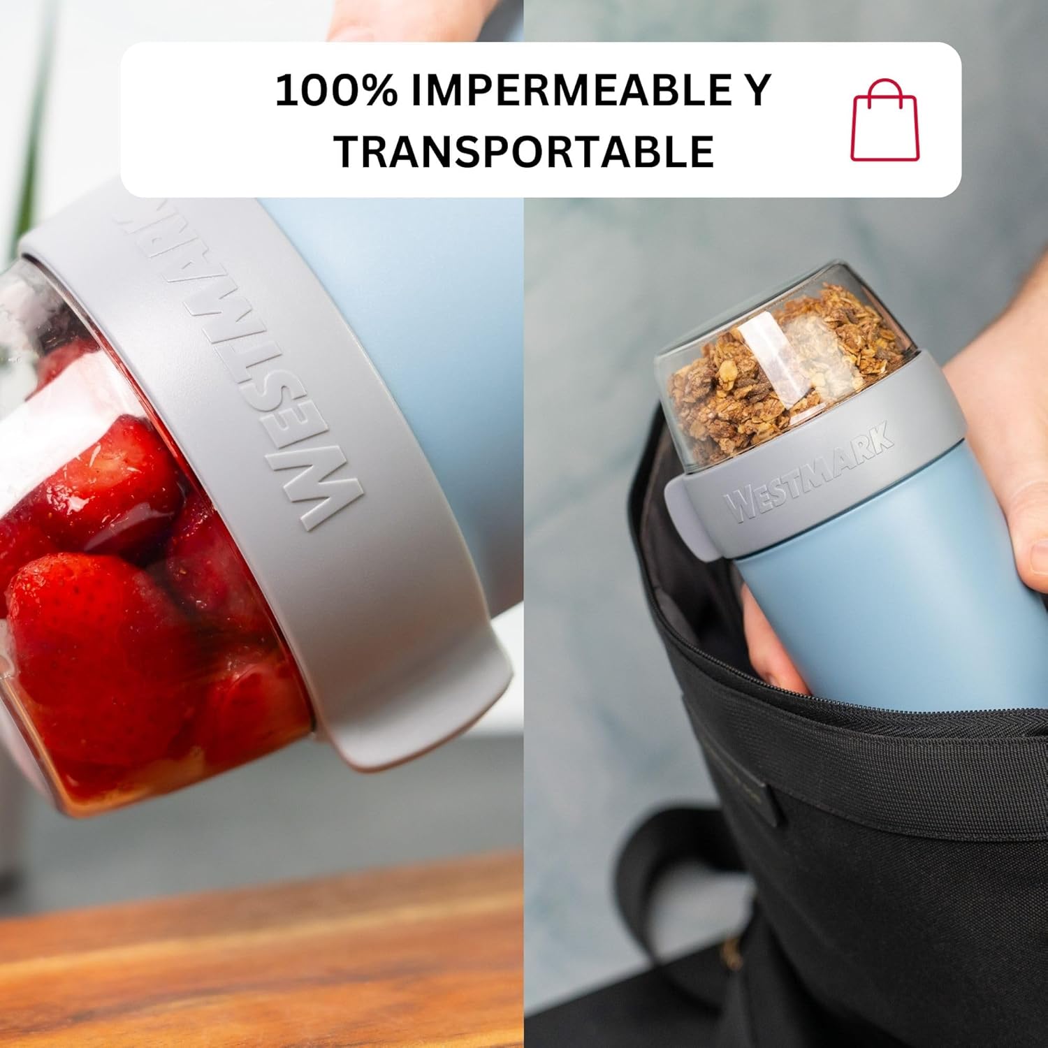 Westmark LunchPot 700 ml – Fiambrera Térmica Hermética | Vaso para Llevar Comida | Recipiente Antifugas para Yogur, Ensaladas y Sopas | Libre de BPA y Fácil de Limpiar - StylehomeshopRecipiente comidaswestmarkStylehomeshop05353041AzulWestmark LunchPot 700 ml – Fiambrera Térmica Hermética | Vaso para Llevar Comida | Recipiente Antifugas para Yogur, Ensaladas y Sopas | Libre de BPA y Fácil de Limpiar