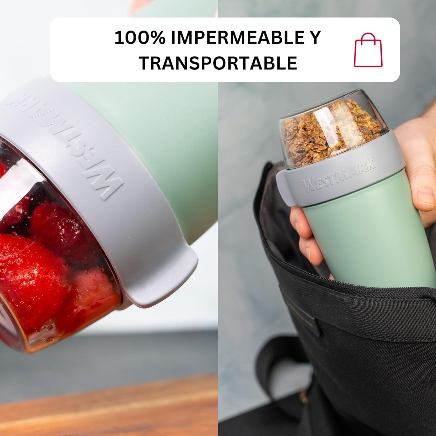 Westmark LunchPot 700 ml – Fiambrera Térmica Hermética | Vaso para Llevar Comida | Recipiente Antifugas para Yogur, Ensaladas y Sopas | Libre de BPA y Fácil de Limpiar - StylehomeshopRecipiente comidaswestmarkStylehomeshop05353041VerdeWestmark LunchPot 700 ml – Fiambrera Térmica Hermética | Vaso para Llevar Comida | Recipiente Antifugas para Yogur, Ensaladas y Sopas | Libre de BPA y Fácil de Limpiar